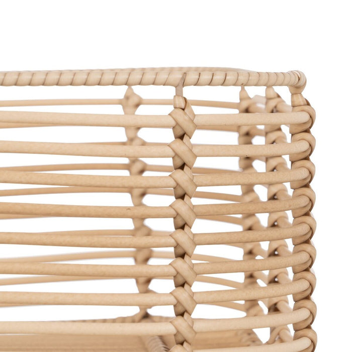 Natural Resin Basket Set 40 x 30 x 13 cm (3 Pieces)