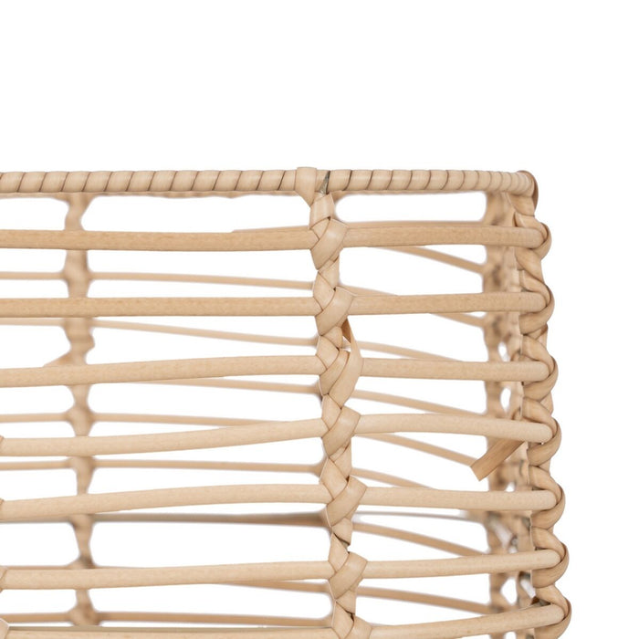 Set of Natural Resin Baskets 46 x 35 x 23 cm (4 Units)