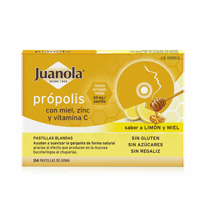 Juanola Propolis Lemon Honey Gummies 24 Units