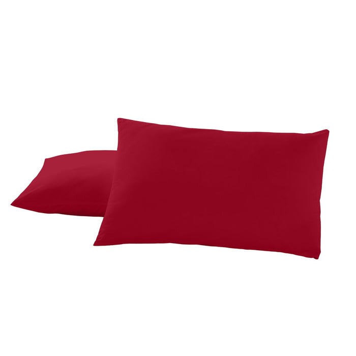 Alexandra House Living Burgundy Pillowcase 50 x 80 cm (2 Pack)