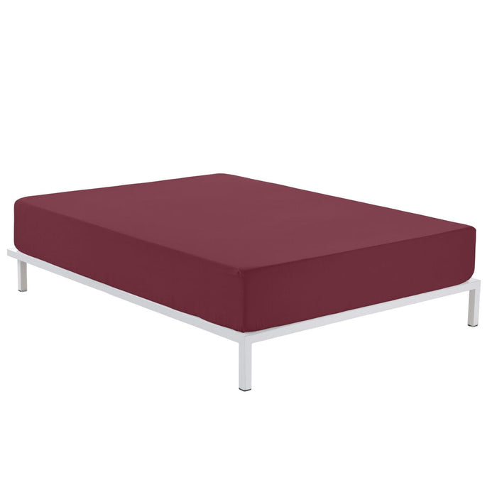 Alexandra House Living Maroon Fitted Sheet 160 x 200 cm