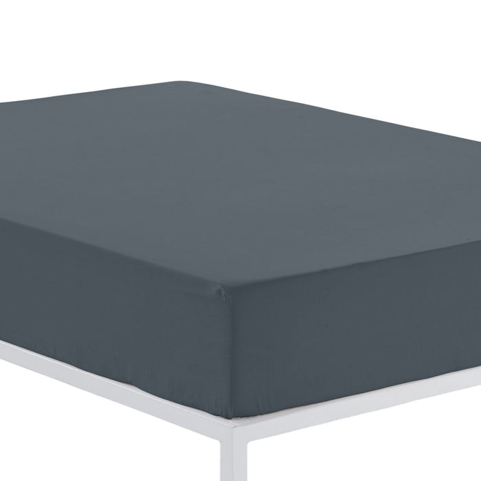 Alexandra House Living Fitted Sheet Gray 180 x 190/200 cm