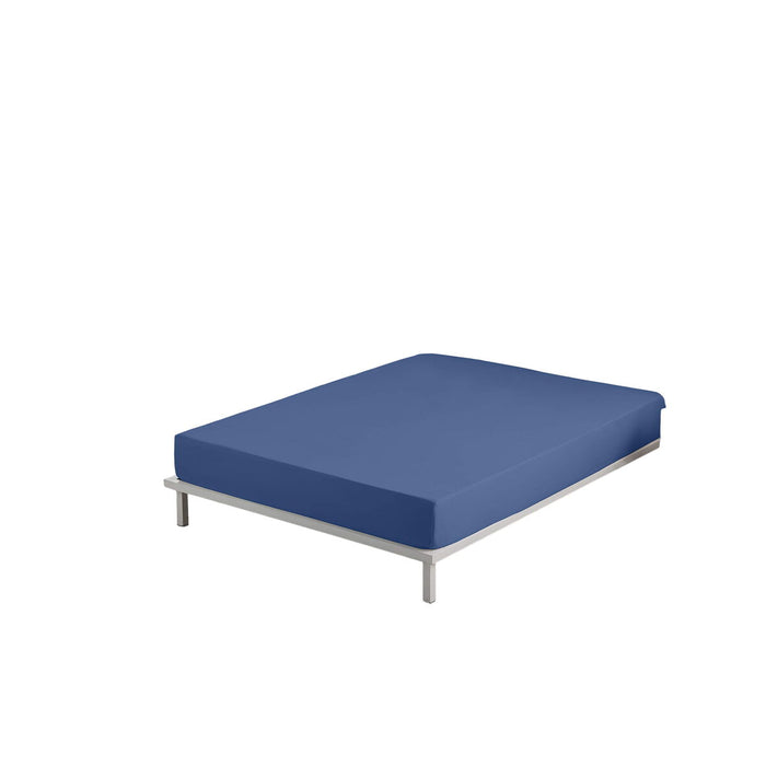 Alexandra House Living Fitted Sheet Blue 180 x 190/200 cm