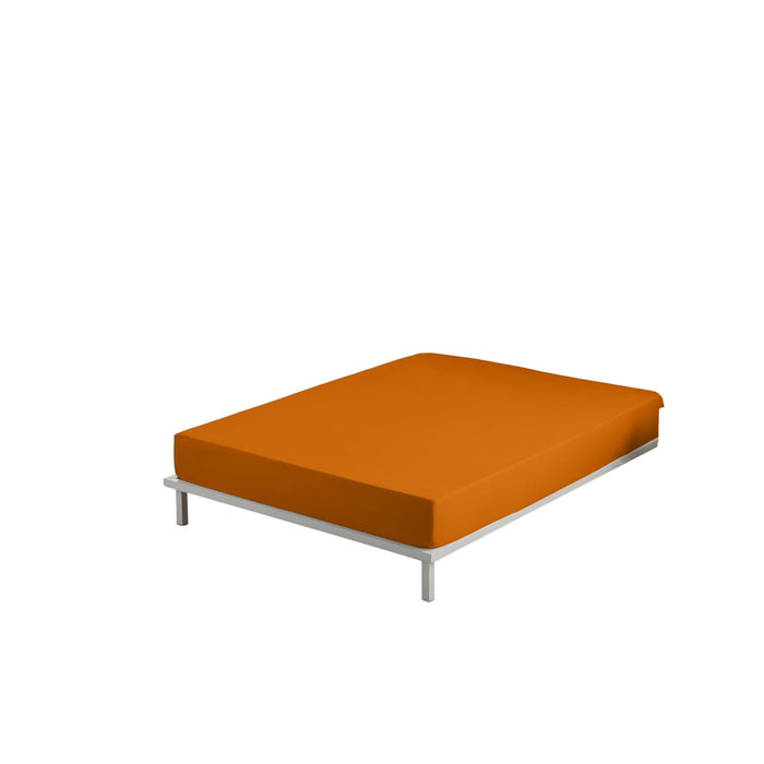 Alexandra House Living Ocher Fitted Sheet 180 x 190/200 cm