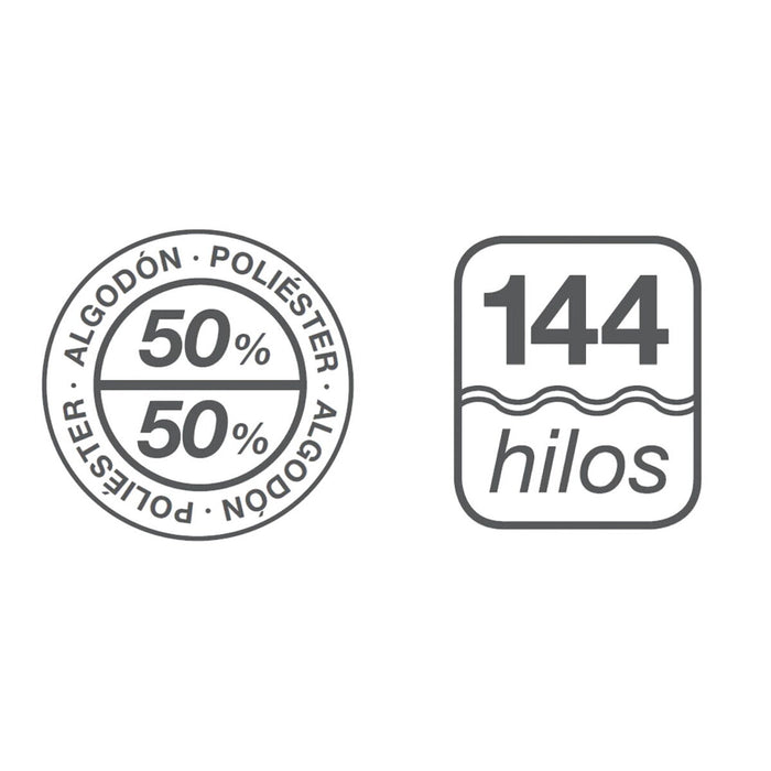 Funda de almohada Alexandra House Living Amarillo 45 x 125 cm