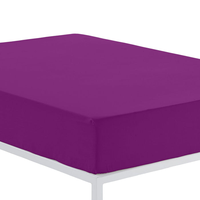 Alexandra House Living Purple Fitted Sheet 180 x 200 cm