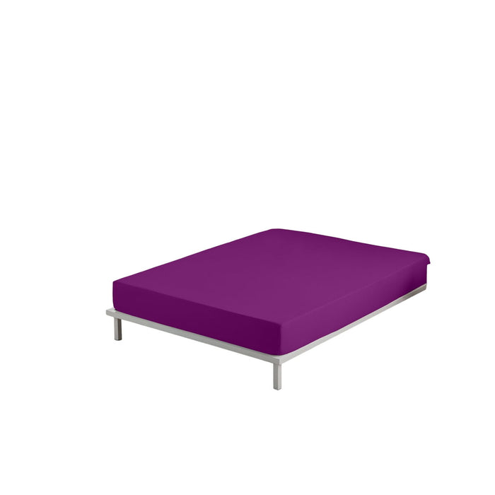 Alexandra House Living Purple Fitted Sheet 180 x 200 cm