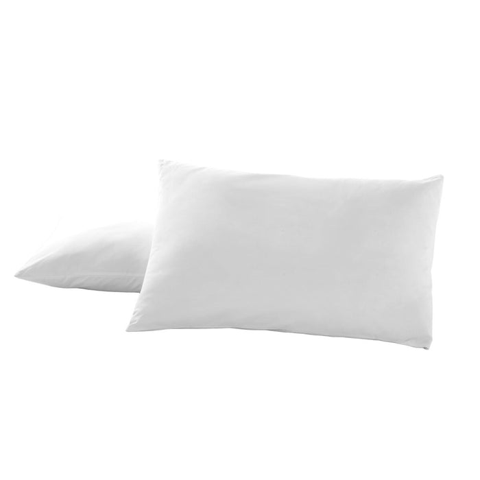Funda de almohada Alexandra House Living Blanco 50 x 80 cm (2 Unidades)