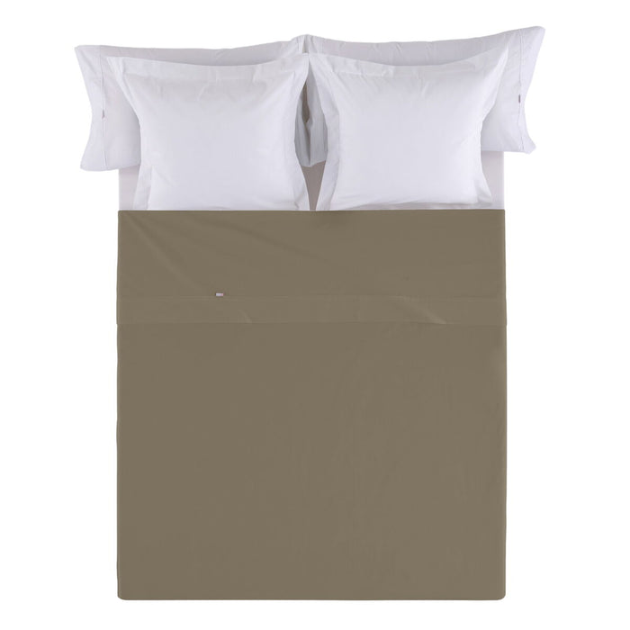 Alexandra House Living Light Brown Top Sheet 190 x 280 cm