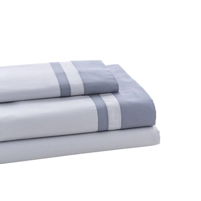 Alexandra House Living Marbella Pearl Grey 3-Piece Sheet Set for 90 cm Bed