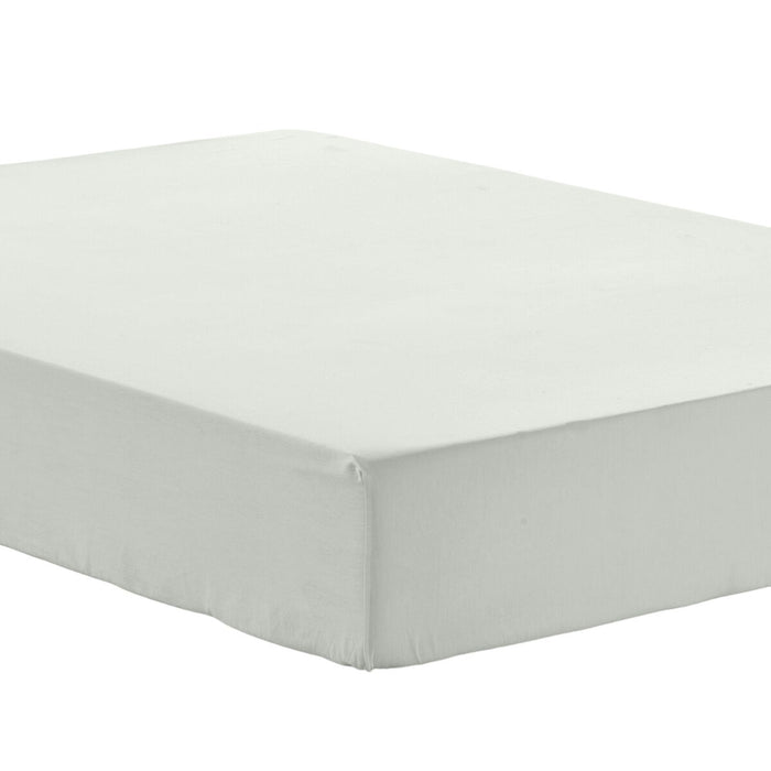 Alexandra House Living Fitted Sheet White 150 x 200 cm