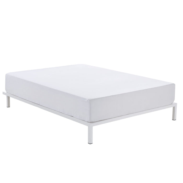 Alexandra House Living White Fitted Sheet 150 x 200 cm