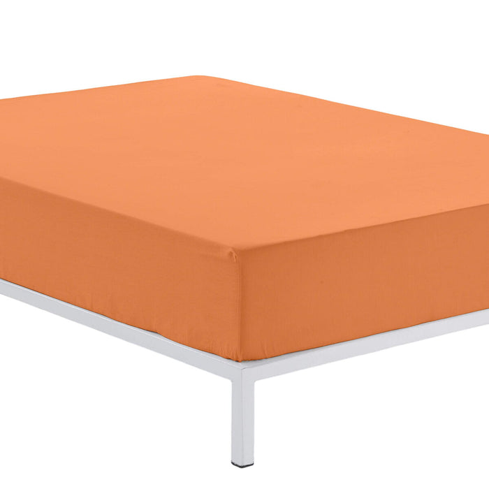 Alexandra House Living Fitted Sheet Orange 150 x 200 cm