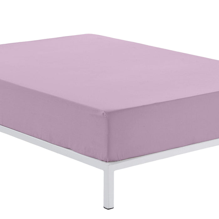 Alexandra House Living Fitted Sheet Mauve 150 x 200 cm