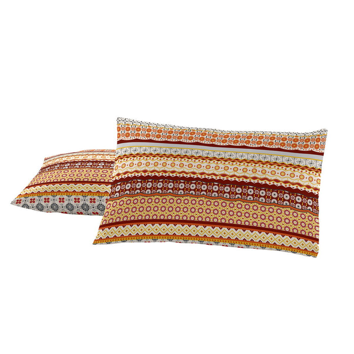 Alexandra House Living Siena Ochre Pillowcase 50 x 75 cm (Pack of 2)