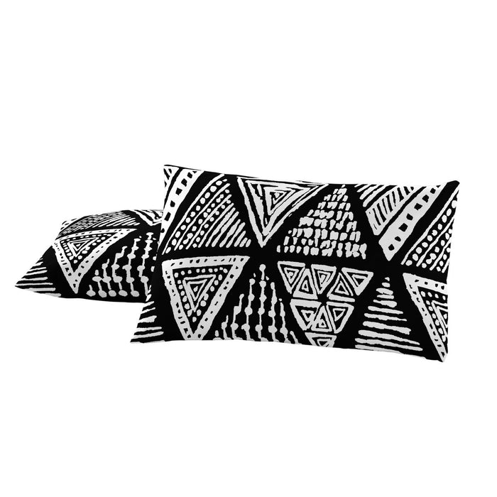 Alexandra House Living Yaqui Black Pillowcase 50 x 75 cm (2 Pack)