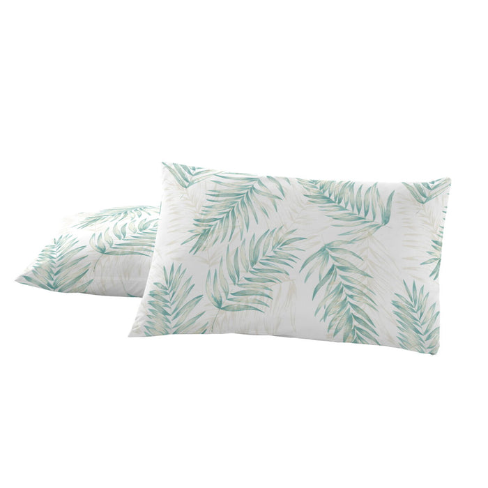 Alexandra House Living Maica Light Green Aqua Pillowcase 50 x 75 cm (2 Pack)