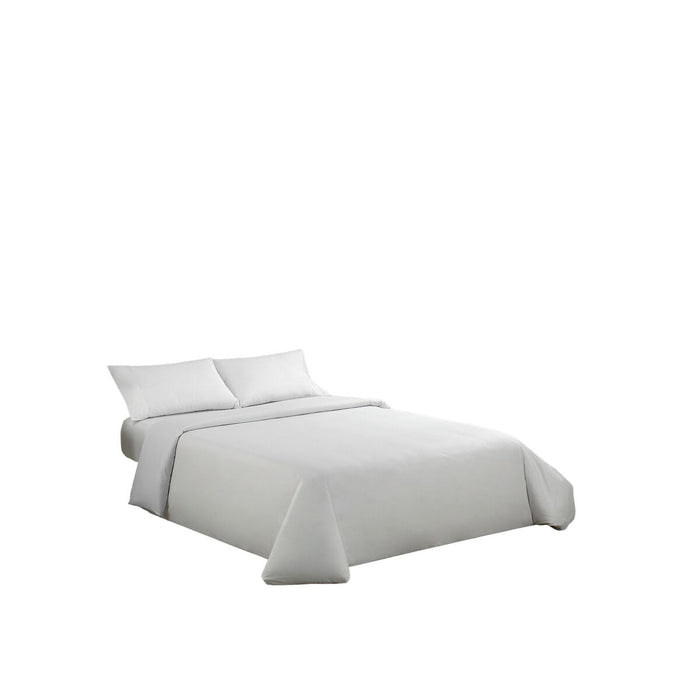 Alexandra House Living Qutun White Duvet Cover Set, 200 cm Bed, 4 Pieces