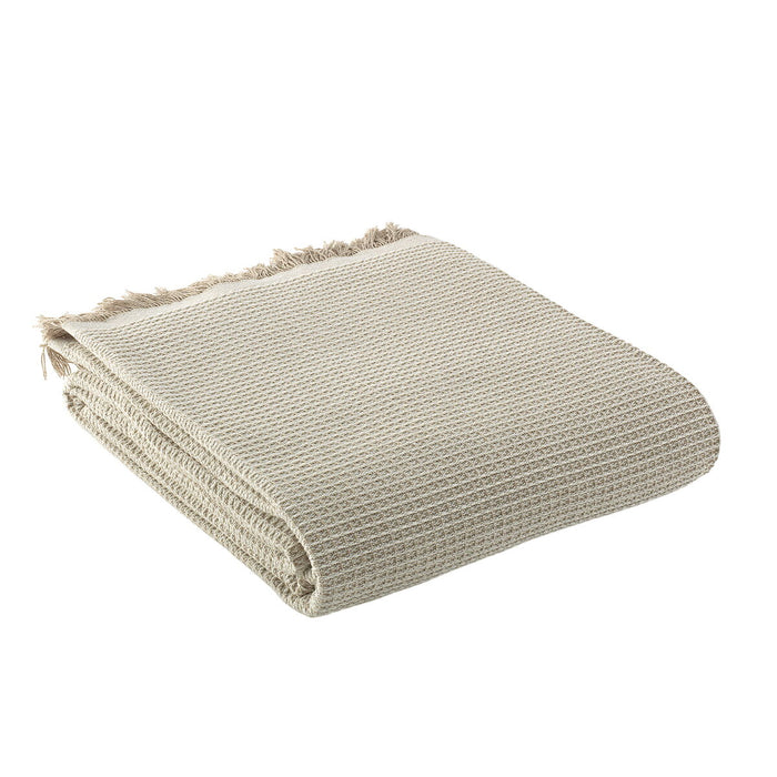 Alexandra House Living Abella Beige Blanket 180 x 260 cm