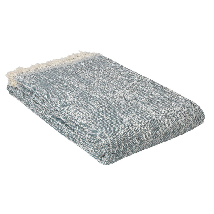 Alexandra House Living Madrid Light Green Blanket 225 x 260 cm