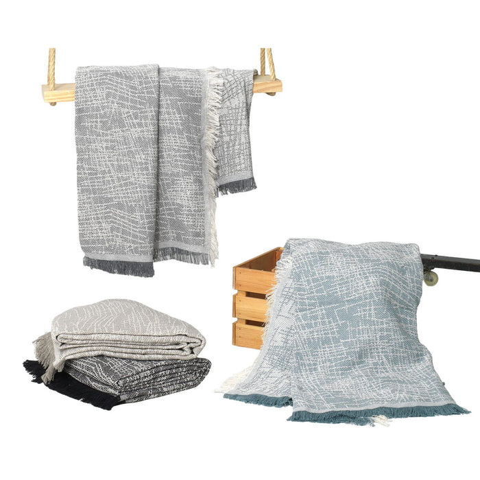 Alexandra House Living Madrid Gray Blanket 180 x 260 cm