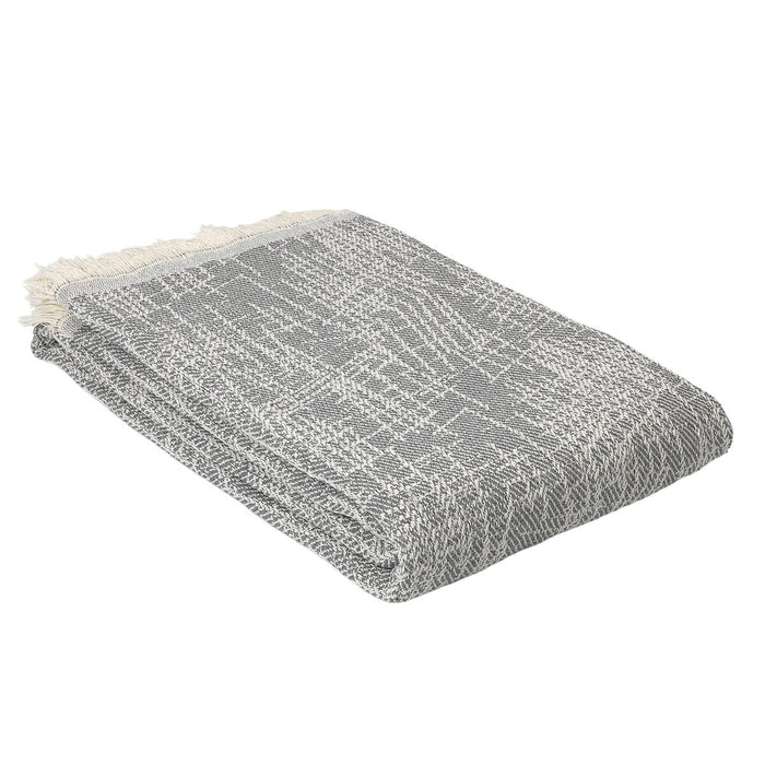 Alexandra House Living Madrid Gray Blanket 225 x 260 cm