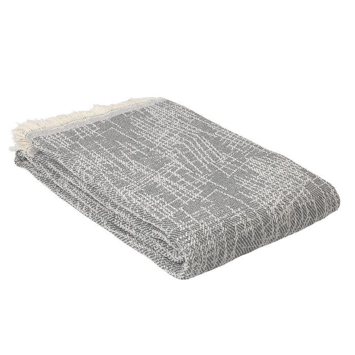 Alexandra House Living Madrid Gray Blanket 225 x 260 cm
