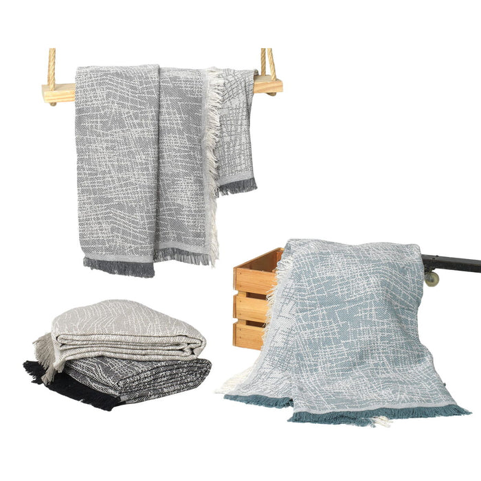Alexandra House Living Madrid Gray Blanket 225 x 260 cm