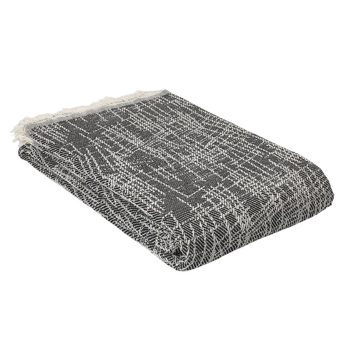 Alexandra House Living Madrid Black Blanket 225 x 260 cm
