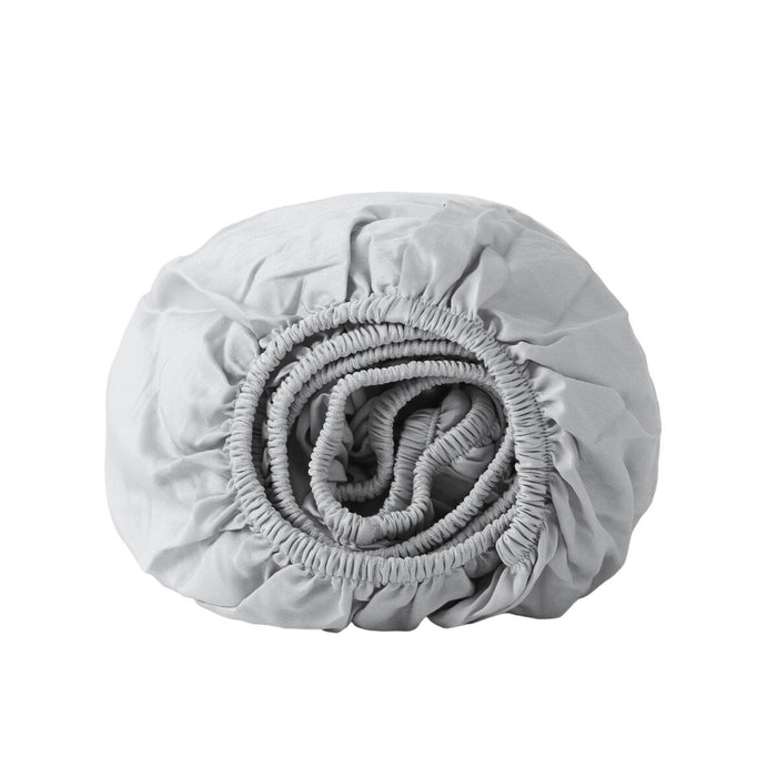 Alexandra House Living Fitted Sheet Gray