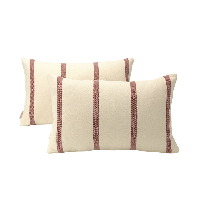 Alexandra House Living Burgundy Cushion Cover 30 x 50 cm 2 Pack