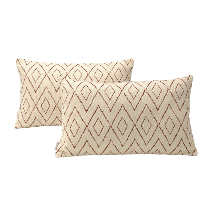 Alexandra House Living Burgundy Cushion Cover 30 x 50 cm 2 Pack