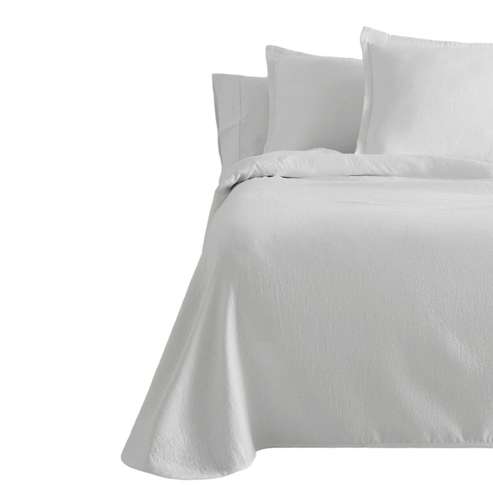 Colcha Alexandra House Living Rice Blanco 235 x 280 cm (3 Piezas)