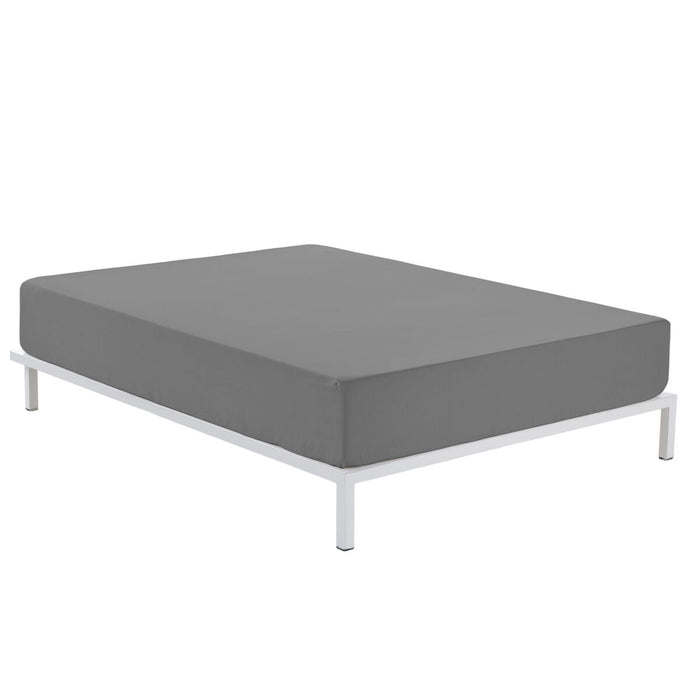Alexandra House Living Titanium Fitted Sheet 190/200 x 200 cm