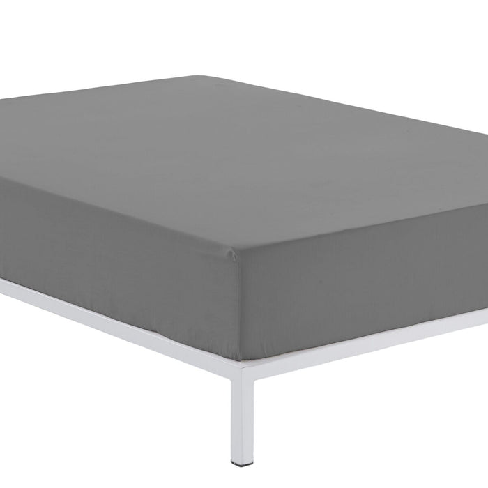 Alexandra House Living Titanium Fitted Sheet 190/200 x 200 cm
