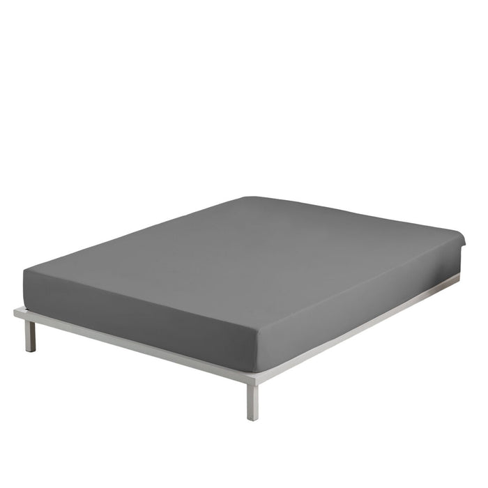 Alexandra House Living Titanium Fitted Sheet 190/200 x 200 cm