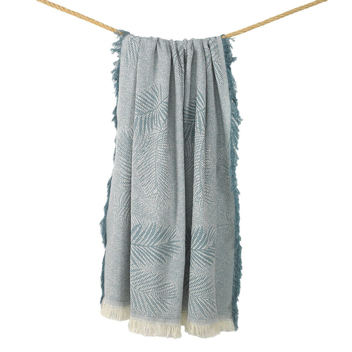Alexandra House Living Palma Light Green Blanket 125 x 180 cm