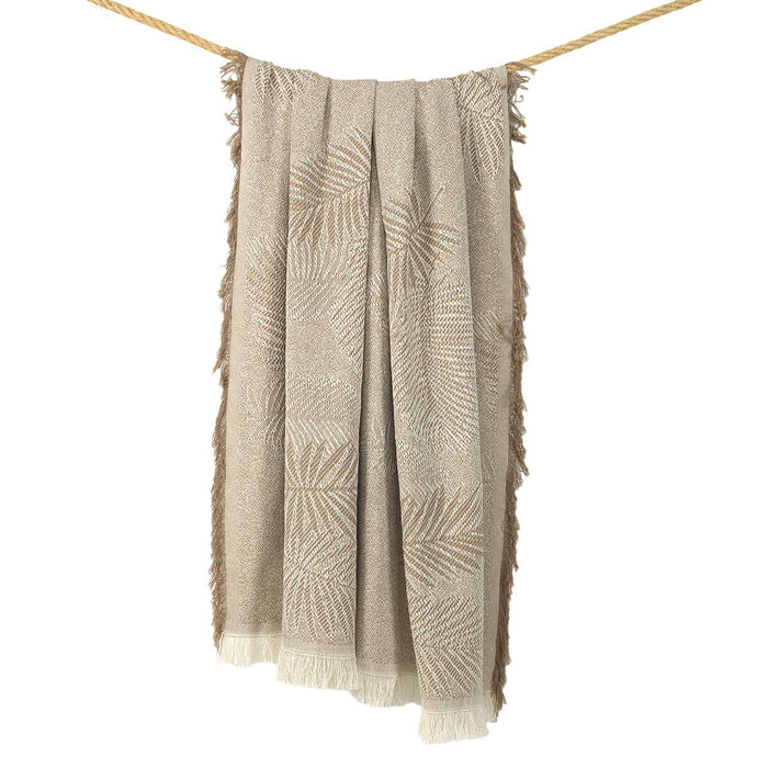 Alexandra House Living Palma Beige Blanket 180 x 260 cm