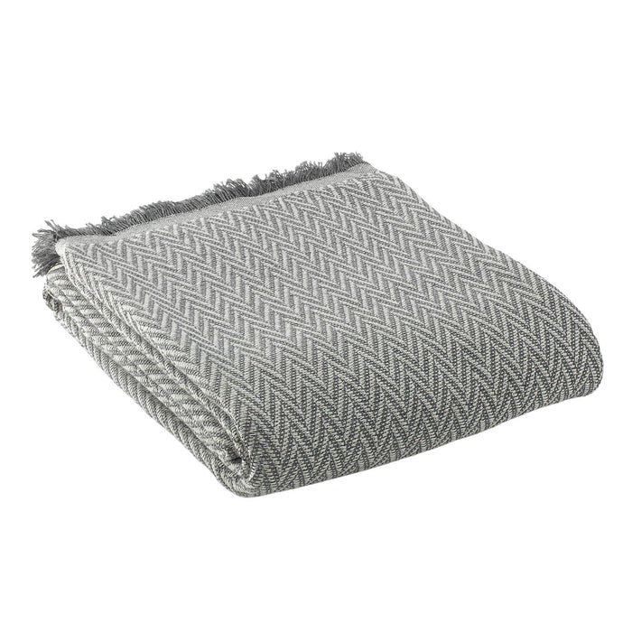 Alexandra House Living India Gray Blanket 125 x 180 cm
