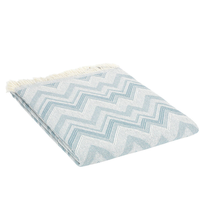 Alexandra House Living Fez Blanket Light Green 125 x 180 cm