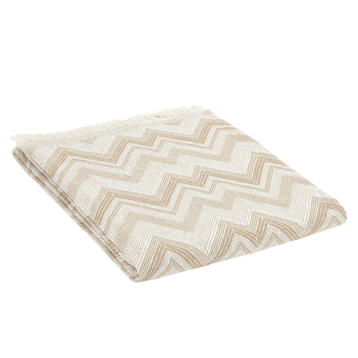 Alexandra House Living Fez Beige Blanket 180 x 260 cm