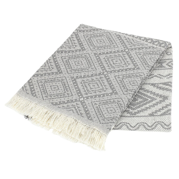 Alexandra House Living Tunez Gray Blanket 225 x 260 cm