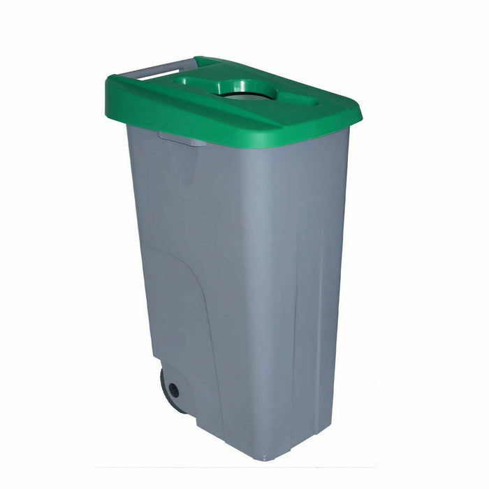 Denox 110 L Green Wheeled Waste Bin 58 x 41 x 89 cm