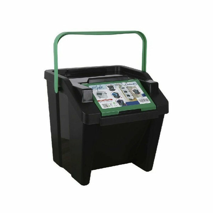 Tontarelli Moda Stackable Recycling Bin 28 L Green (6 Units)