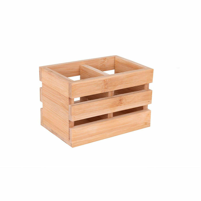 Viejo Valle Bamboo Cutlery Organizer 16 x 11 x 11 cm (3 Units)