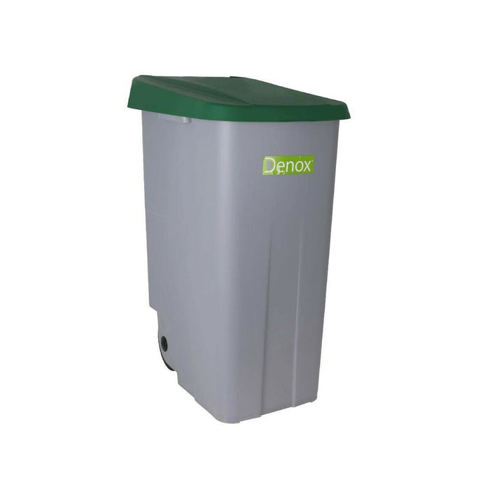 Denox 110 L Green Wheeled Trash Can 58 x 41 x 89 cm (2 Units)
