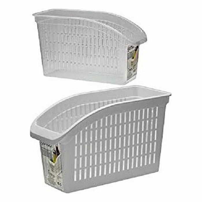 White Plastic Basket 13 x 17 x 29.2 cm (36 Units)