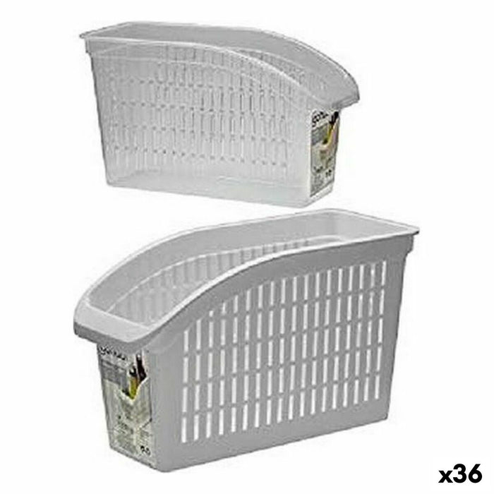 White Plastic Basket 13 x 17 x 29.2 cm (36 Units)