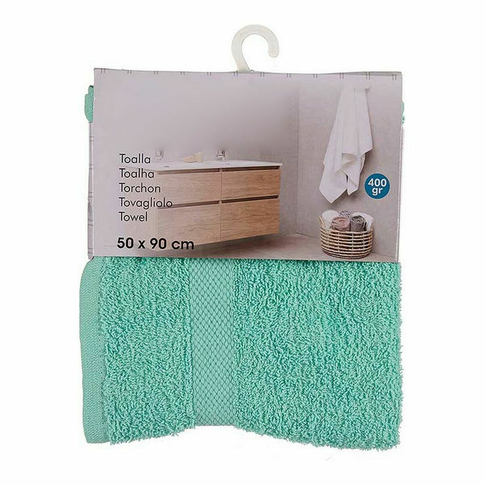Bath Towel 50 x 90 cm Turquoise (6 Units)