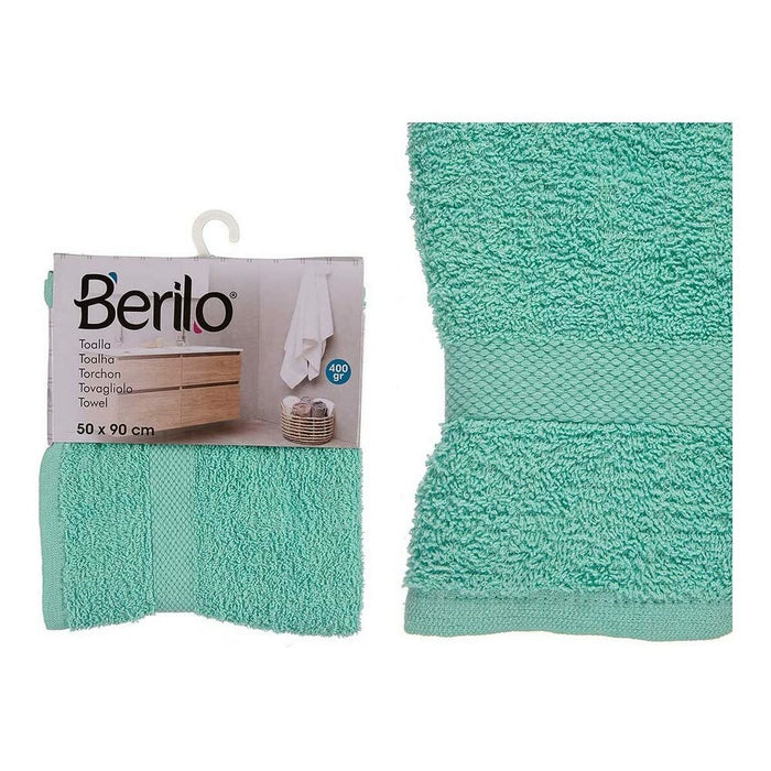 Bath Towel 50 x 90 cm Turquoise (6 Units)